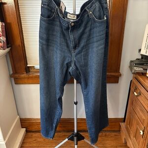 Seven7 Blue Loose Straight Jeans